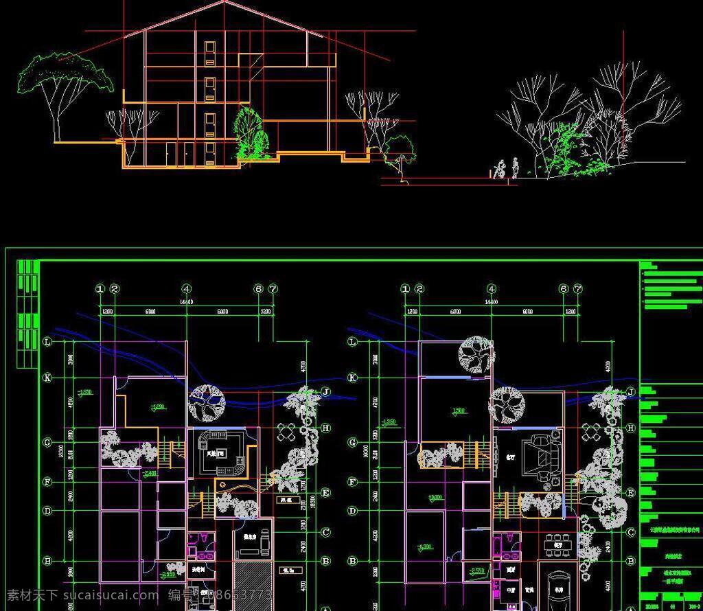 cad 别墅 公馆 环境设计 建筑设计 立面图 平面图 剖面图 施工图 室内设计 创意 英国 豪华 流水 dwg 图纸 装修 装饰 私宅 别业 别墅图纸大全 源文件 cad素材 室内图纸