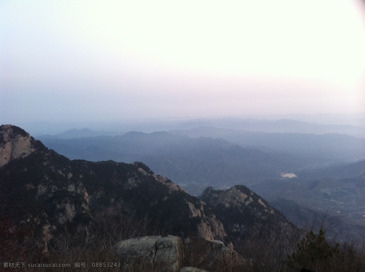 泰山 春天 风景名胜 连接 绿 日出 云海 草青 自然景观