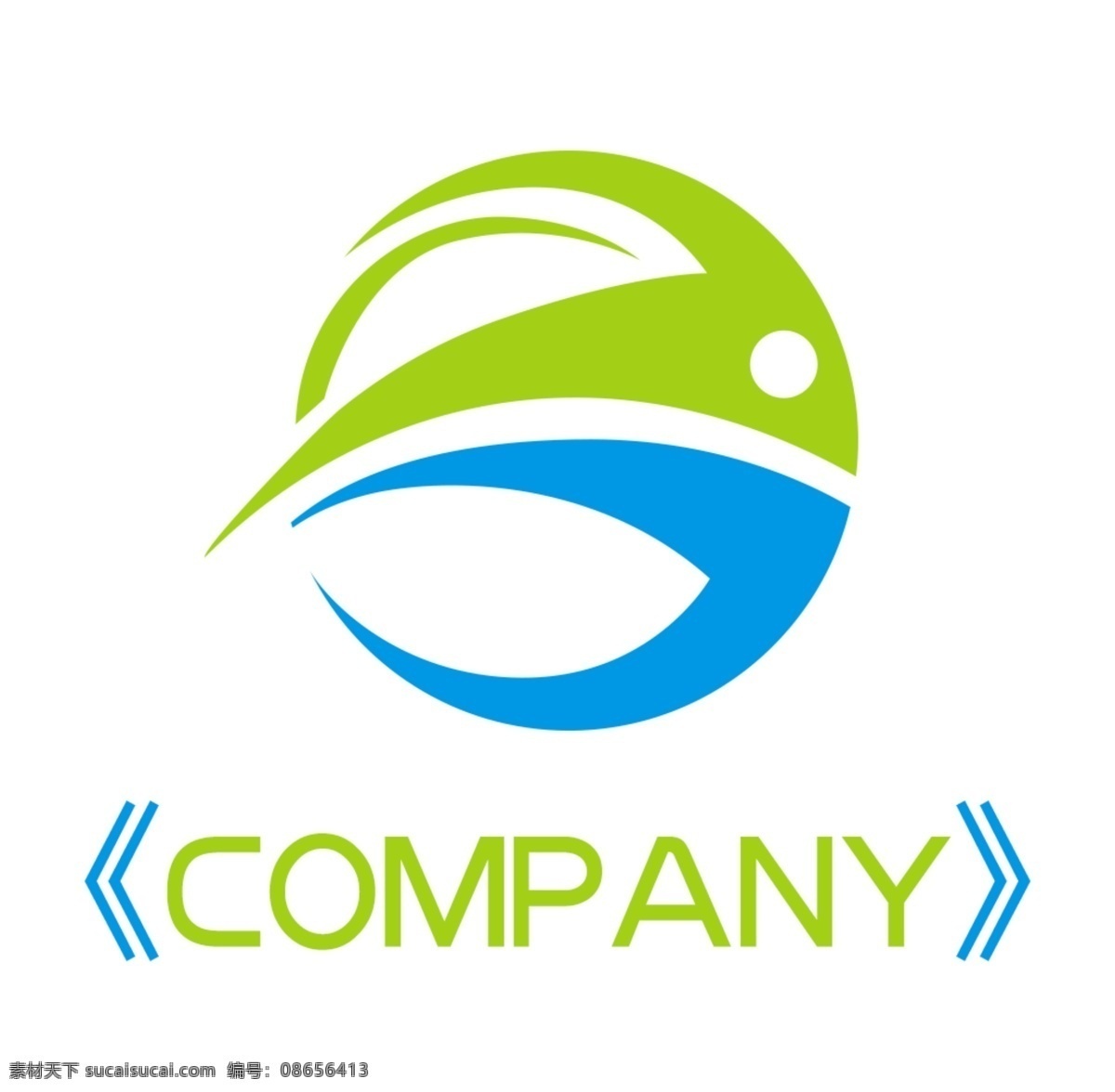 logo 标志 彩色 抽象 公司 商标 鱼 圆形 2018