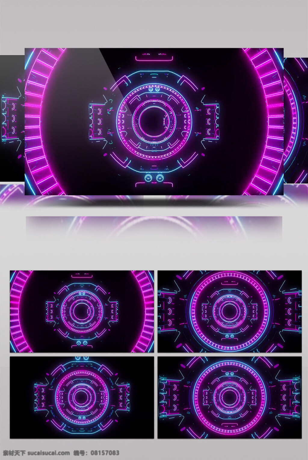 紫色 光轮 动态 视频 时间轮轴 光紫色炫酷 动态星光 华丽流转 光芒四射 3d视频素材 特效视频素材