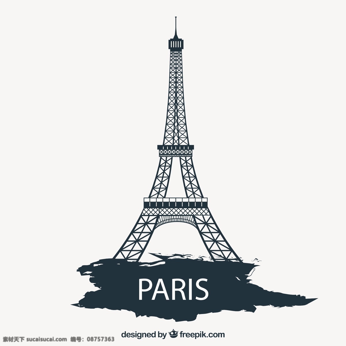 艾菲尔铁塔 巴黎 剪影 法国 埃菲尔铁塔 纪念碑 图标 高清 源文件