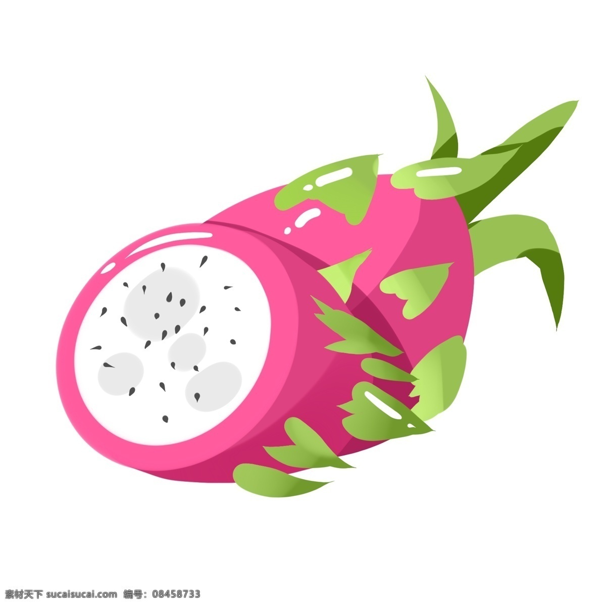 火龙果 插画 水果 食物图片 食物 分层