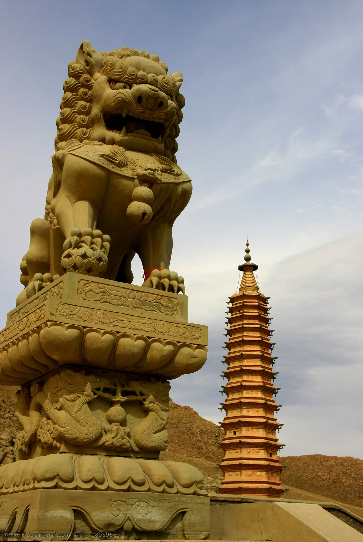 拜寺口双塔 宁夏旅游 双塔 拜寺口 佛塔 园林建筑 建筑园林