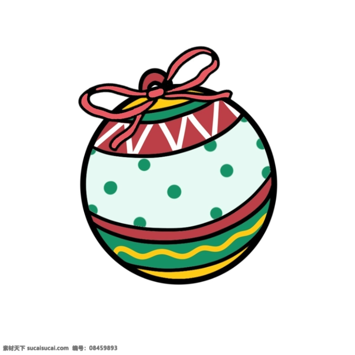 圣诞节 圣诞 装饰 球 卡通 可爱 元素 圣诞装饰球