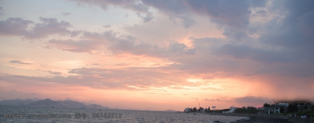 黄昏天空 天空 夕阳 大海 黄昏 海边天空 海景 云彩 自然景观 自然风景 天空海滩