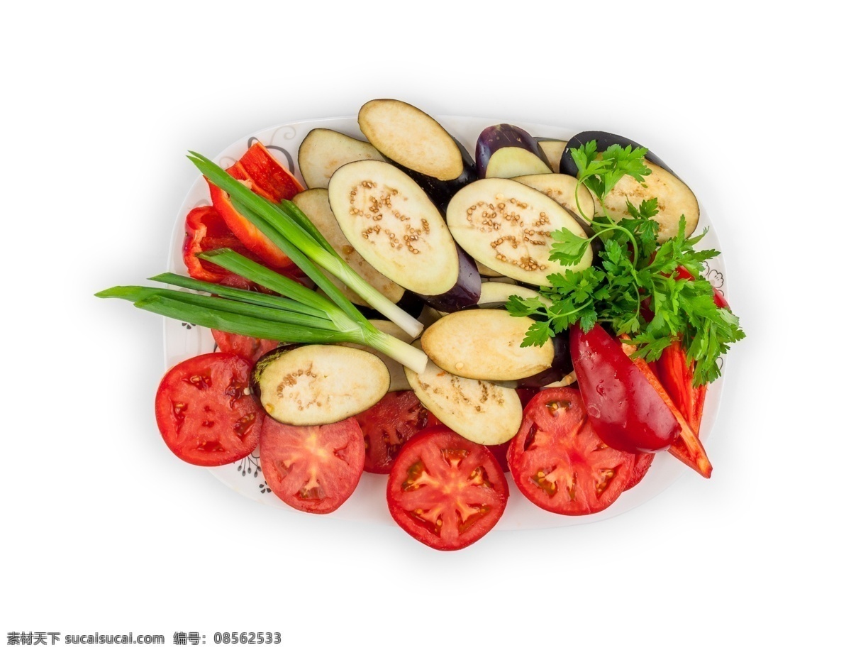 俯视图 食物 各类 品种 蔬菜 源文件 番茄 茄子 大葱 装饰图案