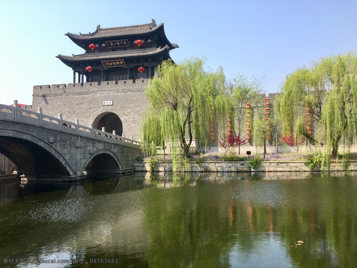 台儿庄古城 古建 水乡 绿柳 碧水 台儿庄 旅游摄影 国内旅游