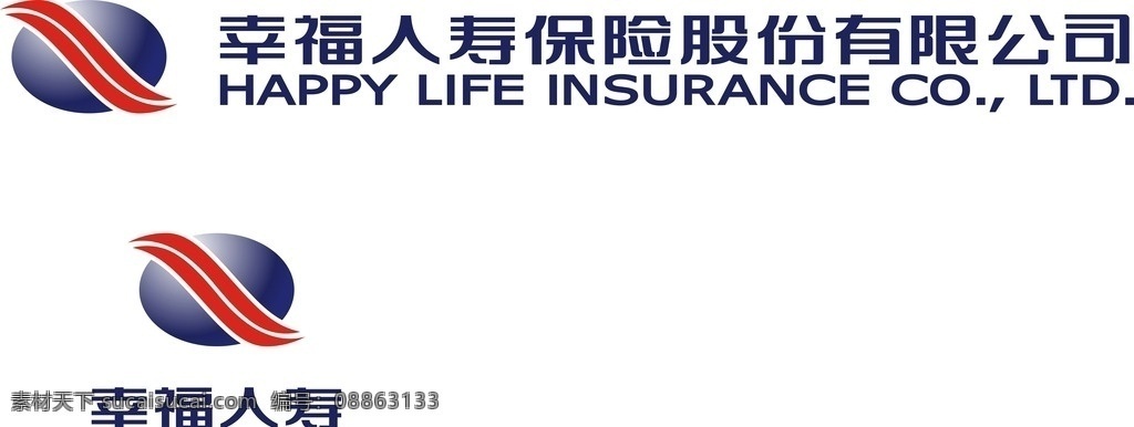 幸福 人寿 logo 幸福人寿vi 标准 logo组合 标准字体组合 vi组合 标志图标 企业 标志