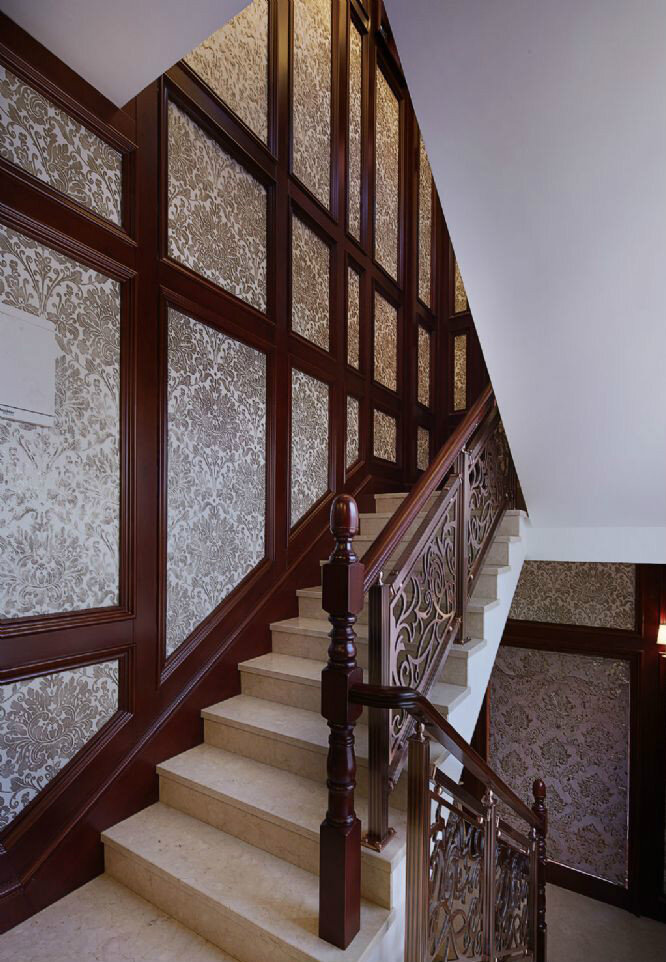 美式 古典 别墅 楼梯 装修 效果图 室内设计 家装效果图 时尚 奢华 设计素材 室内装修 装修实景图 家装设计 现代装修