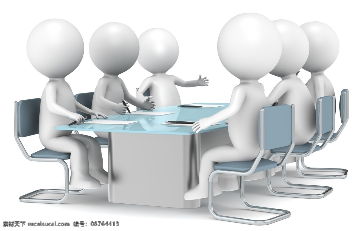 3d小人 人物 3d人物 3d 商务 商业 团队 ppt素材 讨论 3d设计 开会