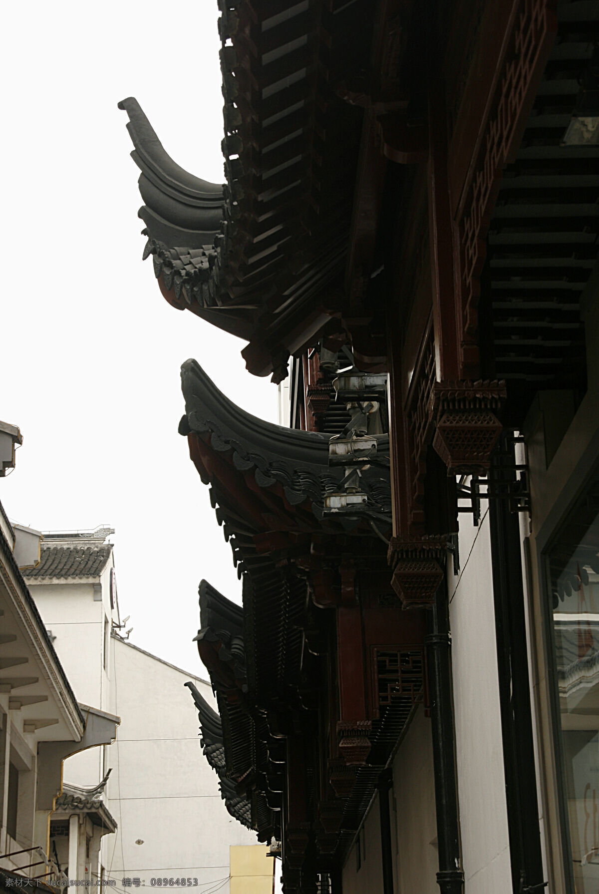 古镇胡同 小巷 天地间 江南 街市 天街小巷 屋檐装饰 青瓦 摄影拍拍 文化艺术 传统文化 黑色