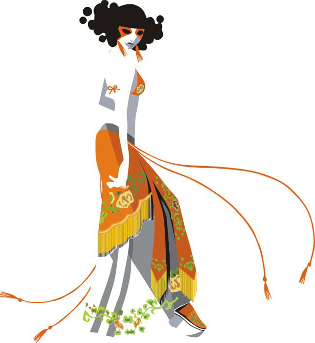 矢量 美女 人物 戏剧 矢量图 矢量人物