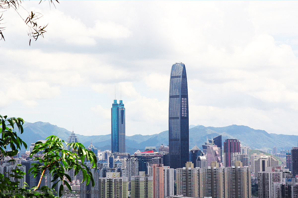 深圳景观 深圳 深圳全景 深圳建筑 京基100 帝王大厦 京基大厦 城市全景 城市建筑 城市风貌 深圳风景 深圳景色 蓝天 白云 摄影作品 旅游摄影 人文景观