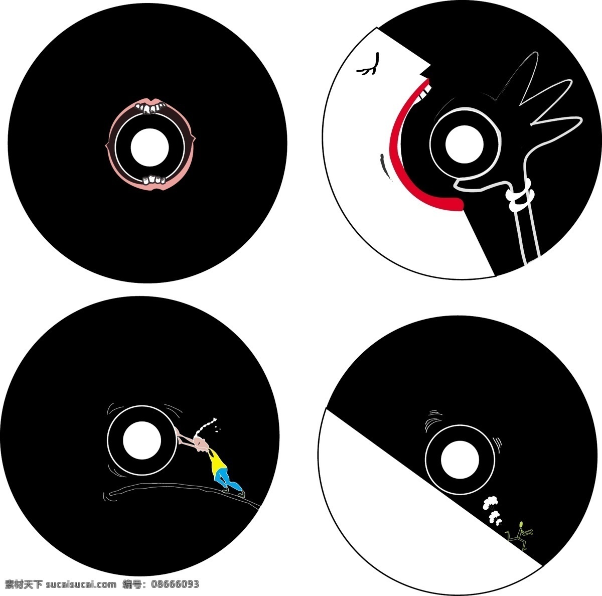向量 cd 乐趣 夸张的 有趣的 矢量图 其他矢量图