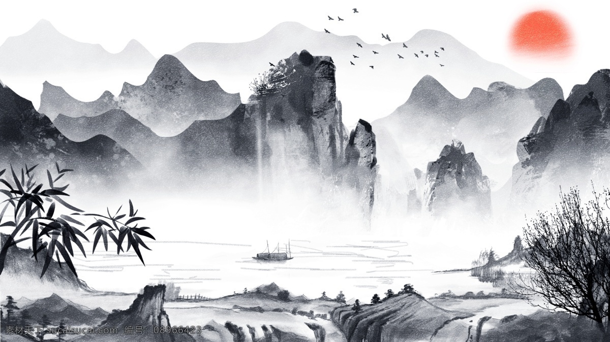 山水 风景 黑白 亭子 矢量图 抽象 水墨画 竹子 一棵松 山 船 意境 写意 禅 禅意水墨 新中式装饰画 中式背景 沙发背景 中式墙画 艺术玻璃 彩绘 雕刻 刻绘 屏风 玄关 白描图 背景墙图案 电视背景墙 美术绘画 文化艺术 硅藻泥 图案 书房装饰 雕刻硅藻泥 玻璃背景墙 装饰画 壁画 中式风格 背景图 国内广告设计