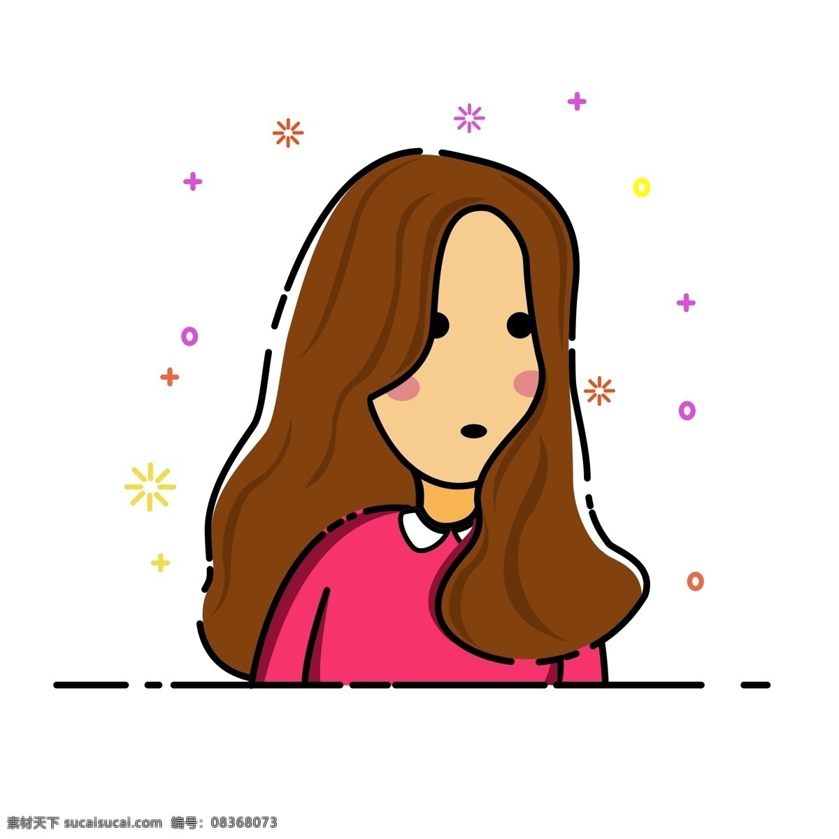 mbe 风格 人物 长发 女孩 装饰 图案 免 扣 元素 mbe人物 长发女孩 mbe女孩 装饰图案 mbe风格 mbe元素