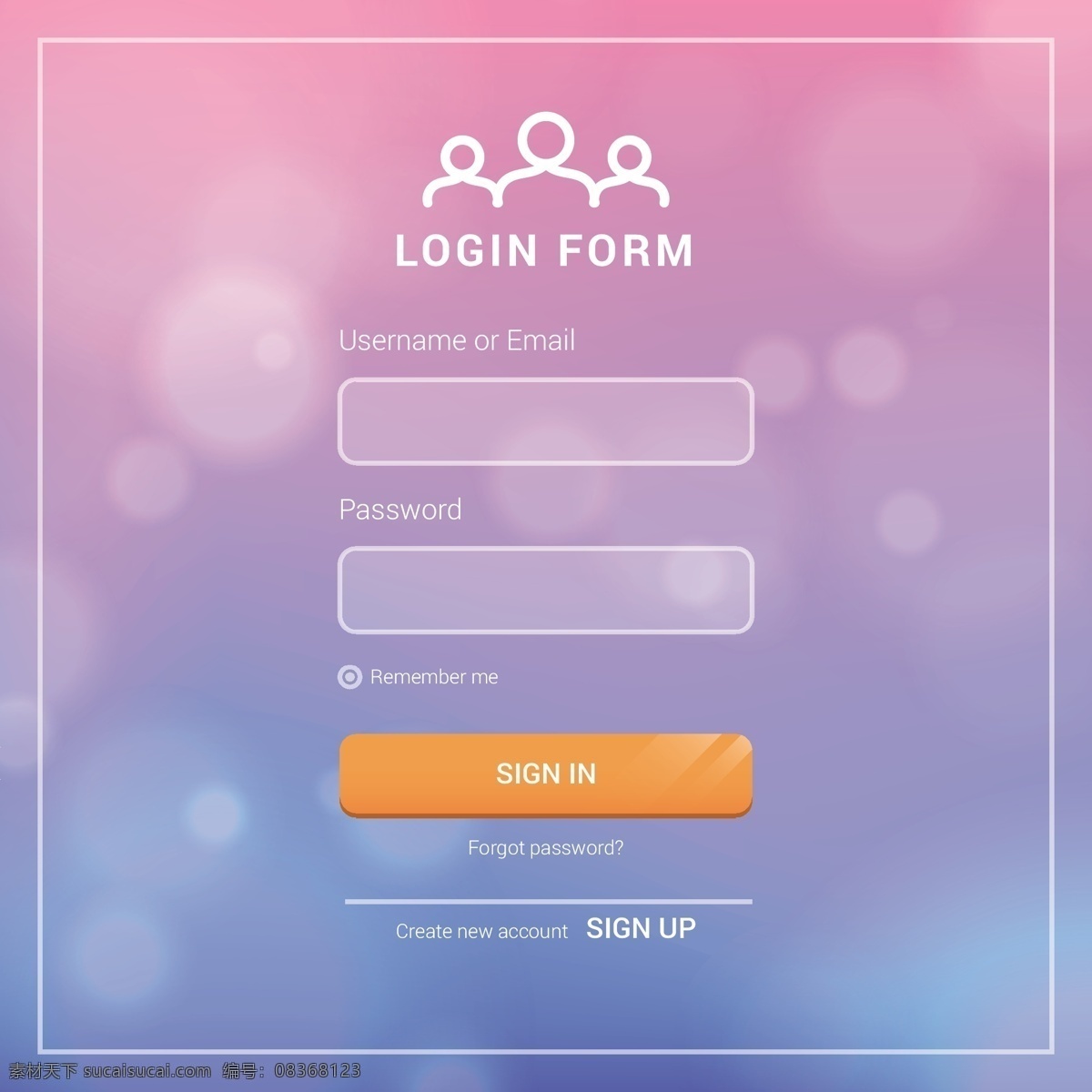 粉嫩 清新 移动 端 登录 注册 界面 ui设计 ui界面 登录界面 手机ui 手机 app 移动端界面 注册界面 移动端