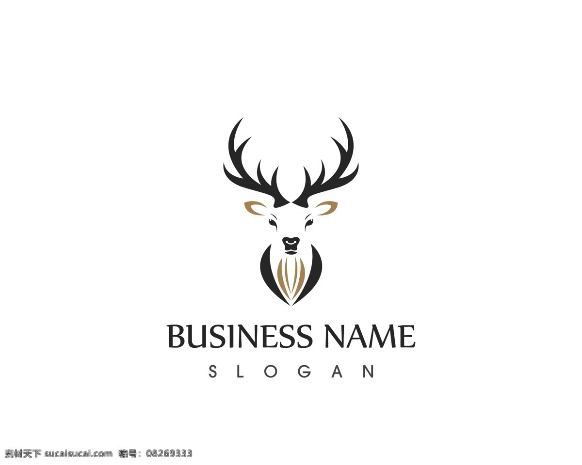 鹿头标志 鹿头logo 鹿logo 鹿子logo logo 图标 标志图标 标志 简洁logo 商业logo 公司logo 企业logo 创意logo 设计公司 logo设计