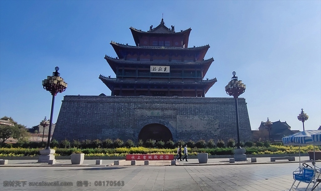 光岳楼图片 聊城 江北水城 夜景图 东昌湖 风景图 光岳楼 旅游摄影 国内旅游
