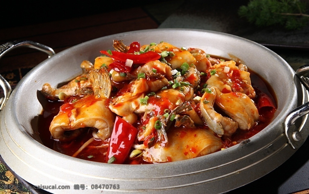 泡椒香锅鱼杂 鱼类 深水鱼 海鲜类 招牌海鲜 水产菜品 菜 餐饮美食 传统美食