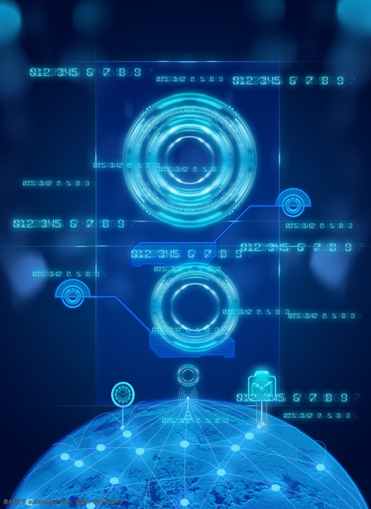 原创 数字 计算 科学 科技 光线 背景 计算科学 科学科技 光线背景 背景素材 原创数字