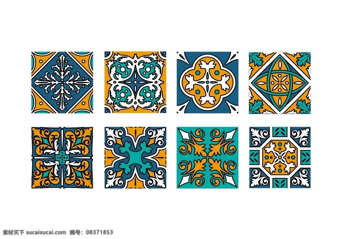 摩洛哥 瓷砖 向量 图案 纹理 东方 穆斯林背景 东部 马赛克 插图 图形 装饰 伊斯兰 无缝的 传统的 壁纸 几何 瓷砖装饰