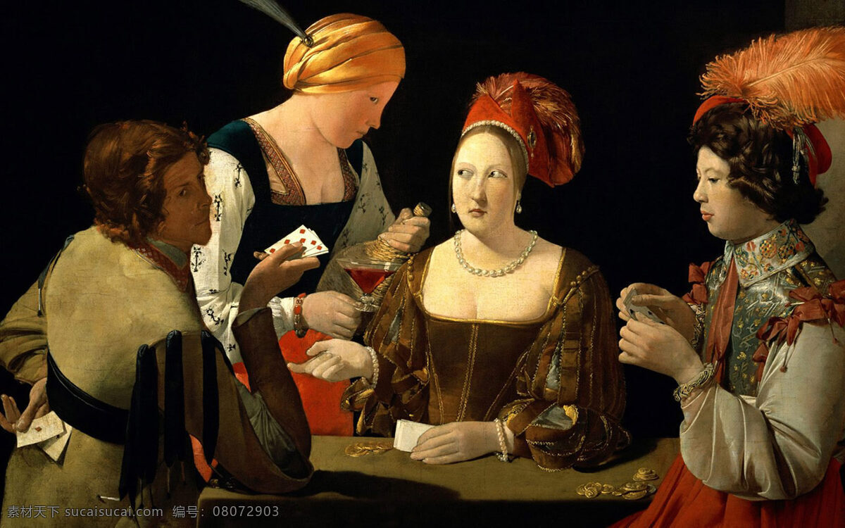 油画人物 油画 人物 欧洲 妇女 谈话 绘画书法 文化艺术