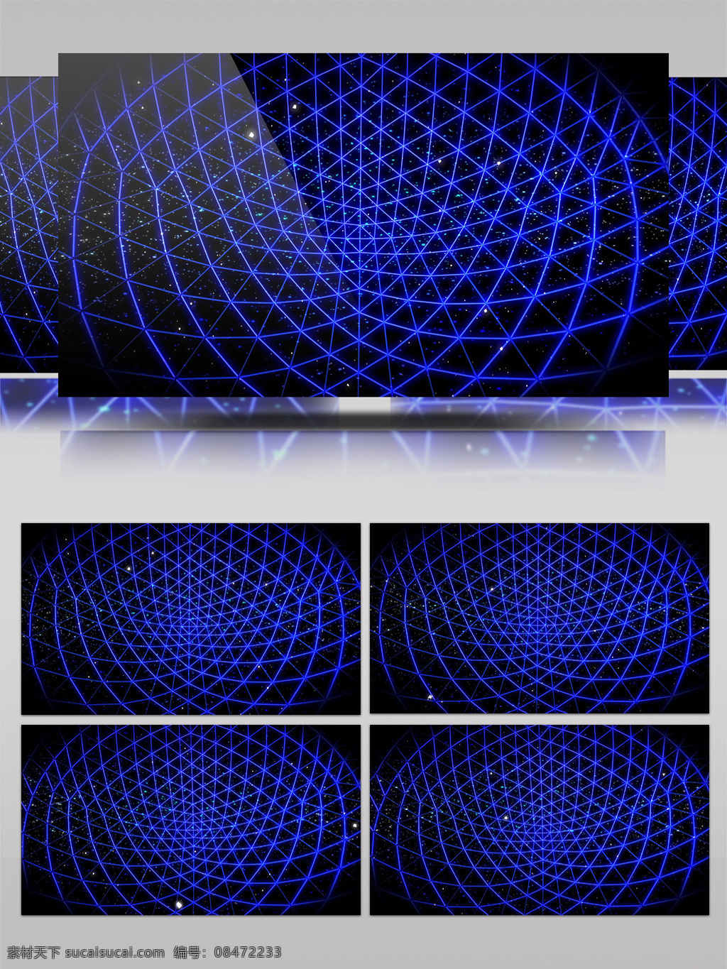 蓝色 空间 网络视频 三角形 晃动 视频素材 动态视频素材