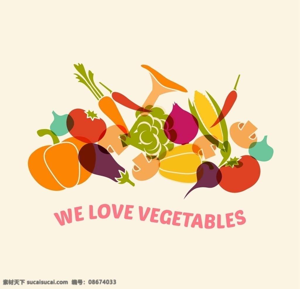 有机蔬菜图标 食品 图标 蔬菜 有机 南瓜 健康 番茄 蘑菇 胡萝卜 生菜 美味 healt 茄子