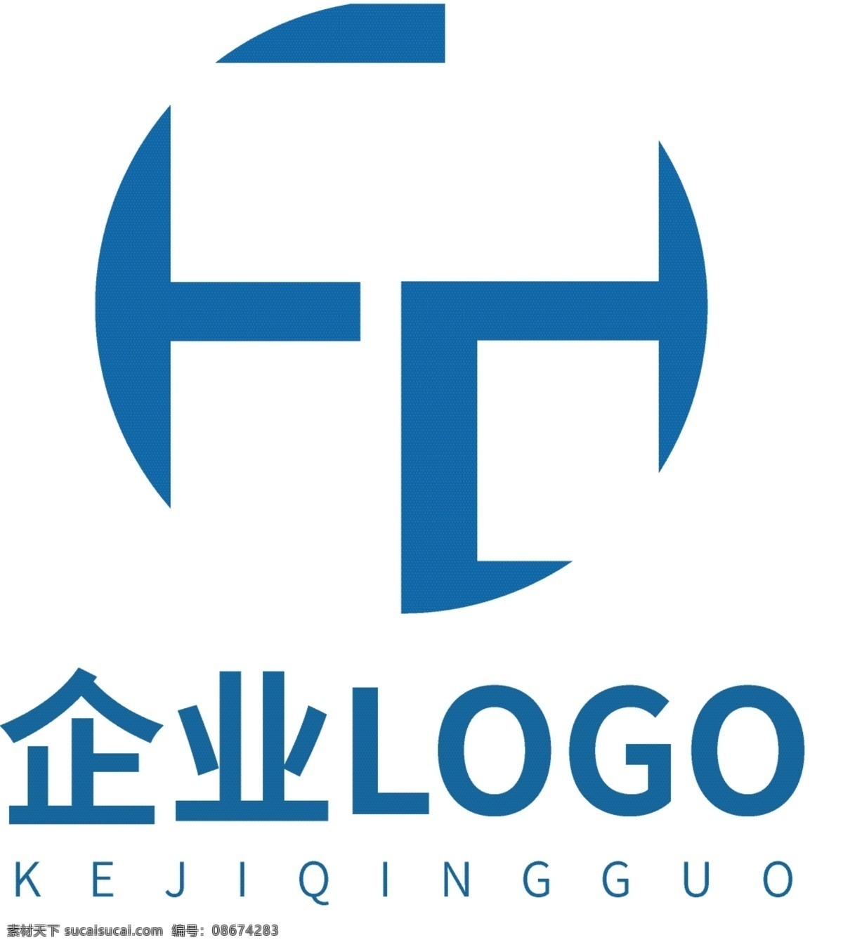 企业 蓝色 科技 简约 logo 蓝色logo 企业logo 个人logo 科技logo 创意logo fd 字母 全球化