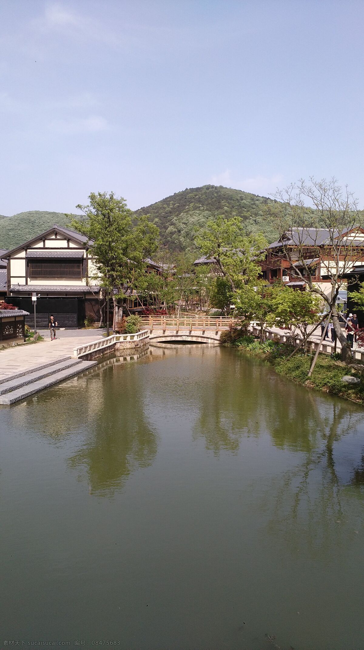 拈花湾山水 山水风景 山水 拈花湾 建筑风景 无锡拈花湾 无锡园林风景 园林建筑 自然景观