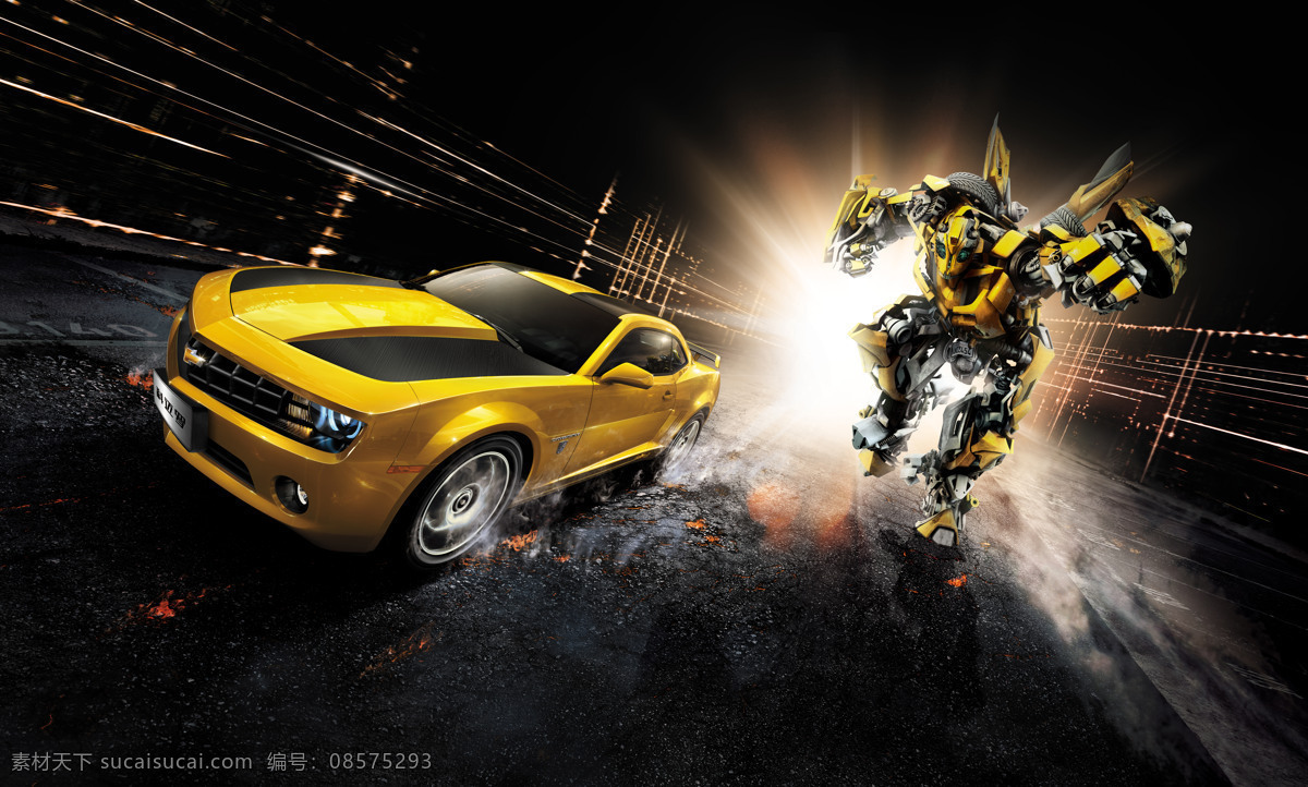 科迈罗 雪佛兰 雪佛兰汽车 汽车品牌 camaro 机器人 变型金刚 交通工具 现代科技
