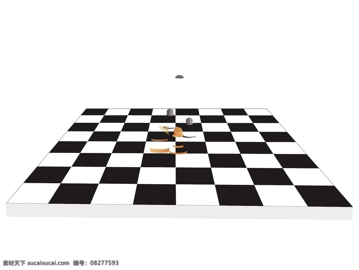 矢量 棋盘 人物 白色