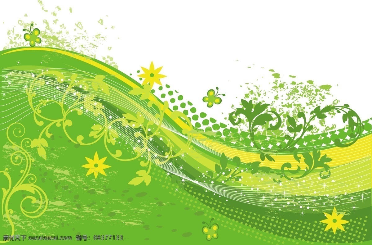 底图 底纹背景 底纹边框 古典 贺卡 花朵 花纹 花纹矢量图 华丽 绿色花纹 梦幻花纹 时尚花纹 画册元素 摘要 邀请 装饰 海报 展板 卡片 矢量 海报背景图