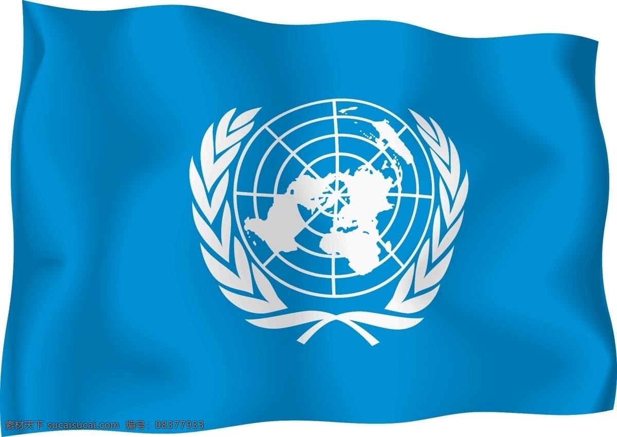 国 联合的 联合国 国旗 矢量 蓝色