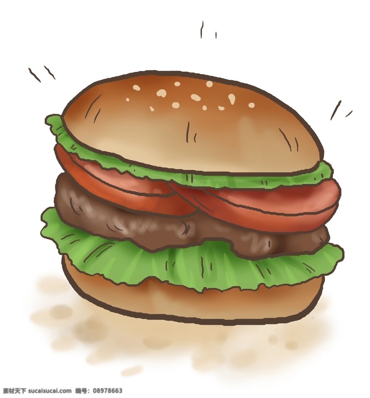 西餐 西红柿 牛肉 汉堡 洋快餐 美食餐饮 食材 汉堡制作 餐饮 汉堡包 汉堡酱 生菜 肉块 快餐 绿色生菜