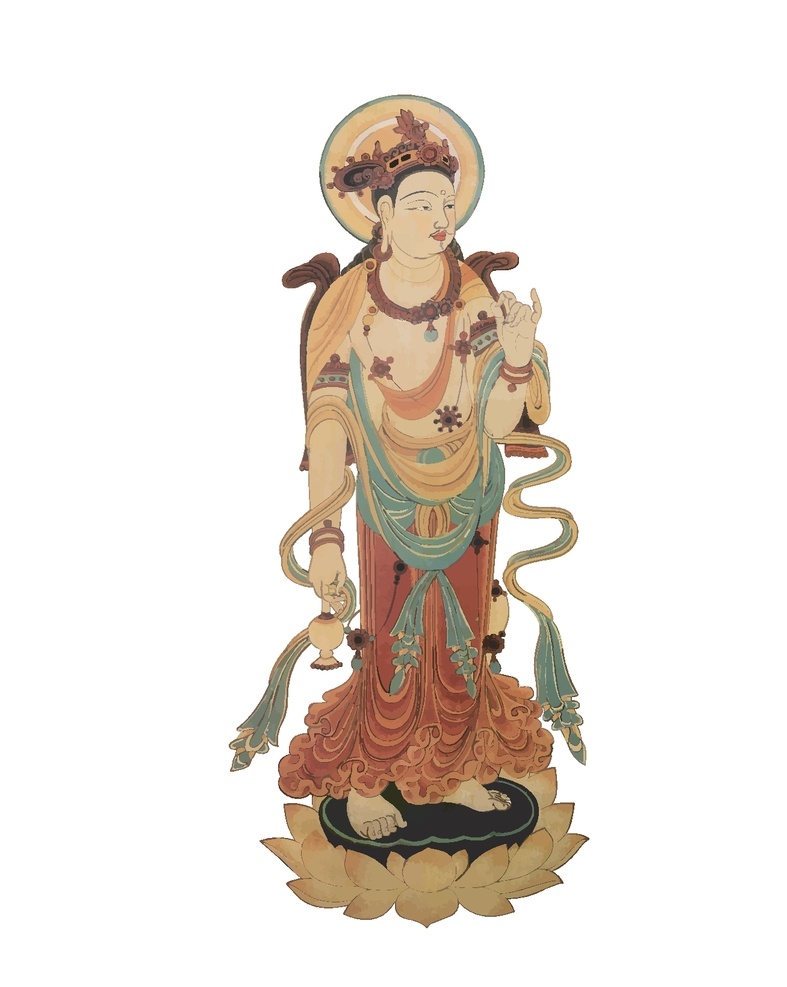 敦煌 风格 菩萨 画像 花边 敦煌绘画 异域风格 莫高窟 壁画 绘画 绢画 纸本 海外博物馆 高清 源文件 富贵 墙画 西域画 古代画 做旧 复古 古画 装饰画 佛教 佛像绘画 传说人物 奢华 古代人物 博物馆收藏 字画 考古 文化艺术 绘画书法