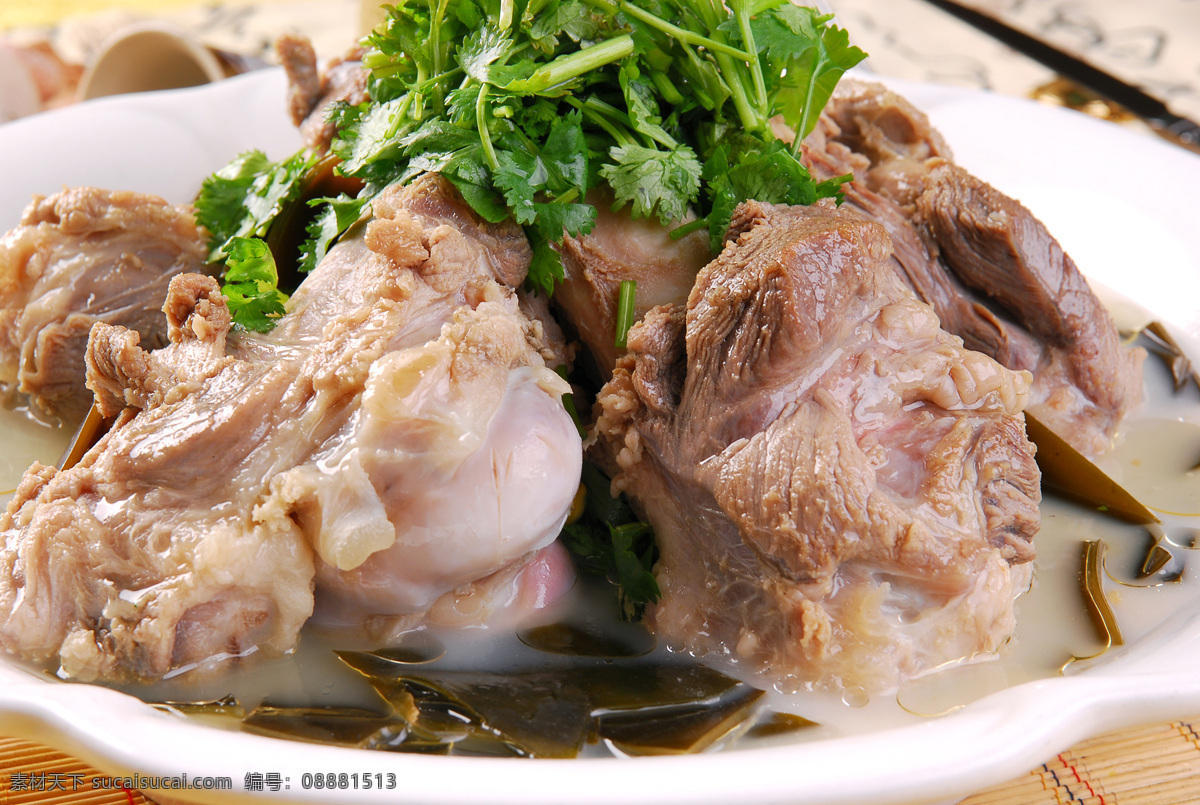 海带炖大骨 传统美食 餐饮美食