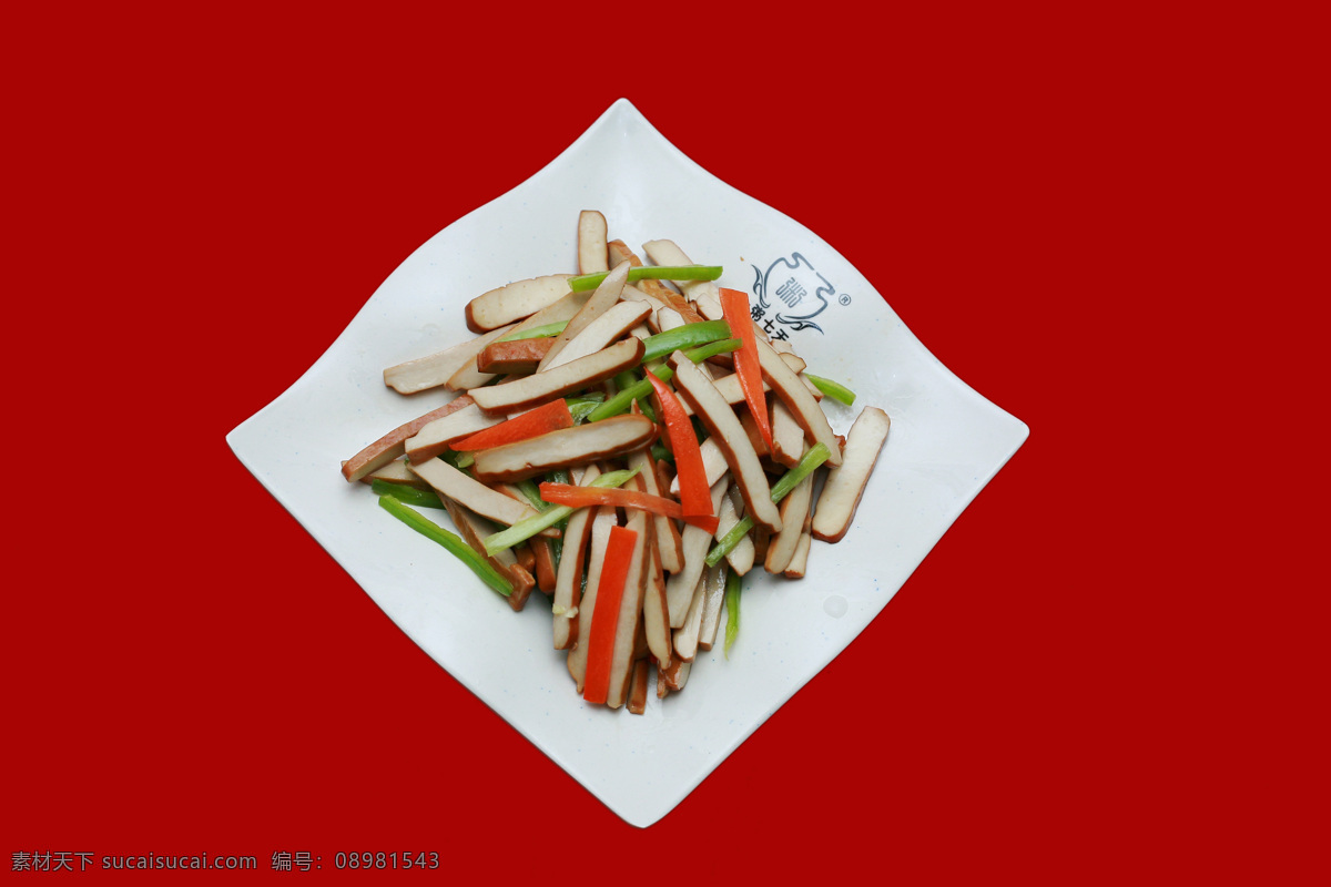 凉拌豆干 小菜 凉菜 一粥七天 青口菜 菜品 传统美食 餐饮美食