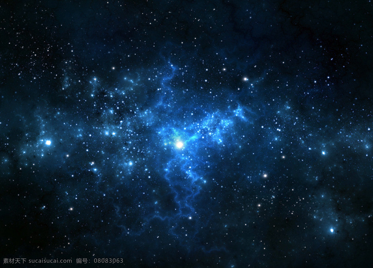 星空 背景 蓝色 星辰 浩淼 深邃 背景图片