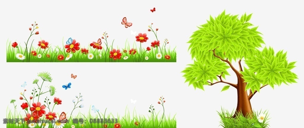 矢量花草 大树 手绘素材 矢量花朵 矢量素材 春天素材 春季素材 花藤 手绘 绿叶 叶子 花朵素材 装饰花朵 水彩花卉 手绘花束 手绘花卉 梦幻花卉 植物花纹 手绘花朵 矢量 花草 鲜花 花朵 梦幻花朵 矢量梦幻花朵 唯美 炫丽 卡通 卡通花朵 卡通素材 卡通大树 矢量大树 树木