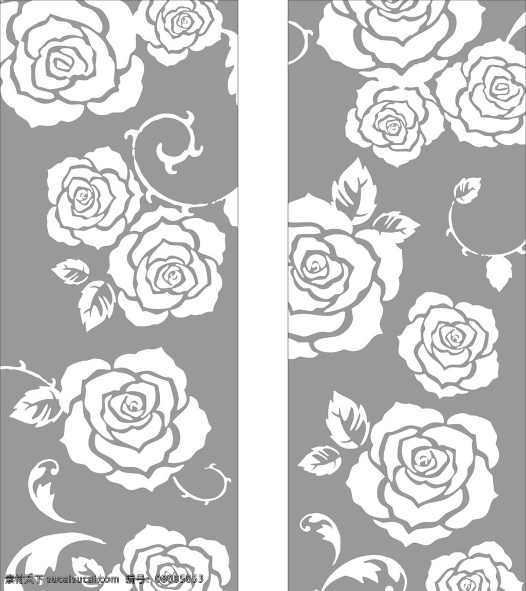 玫瑰花移门 墙贴 即时贴 不干胶 卧房 壁画 壁纸 挂画 花 时尚 现代 移门 矢量 玫瑰 玫瑰花 磨砂 移门图案