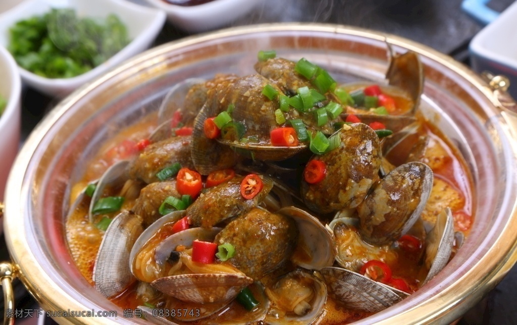 水晶酱焖花蛤 水晶锅 菜品 美食 食品 特色菜 传统美食 餐饮美食 花蛤