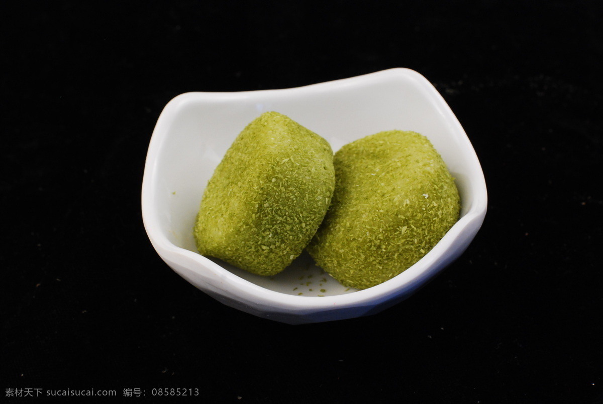 jpg图片 餐饮美食 传统美食 绿茶饼 雪 米 糍 绿茶 雪米糍绿茶 雪米糍 绿色饼 白哦 矢量图 日常生活