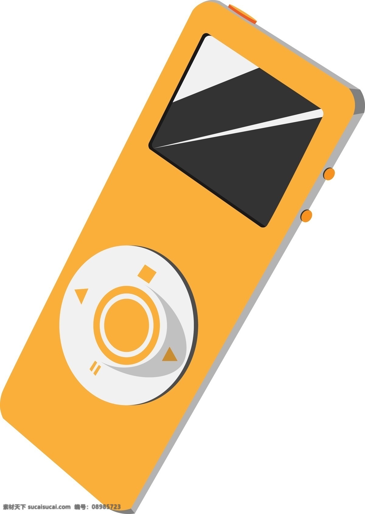 黄色 mp3 科技产品 音乐