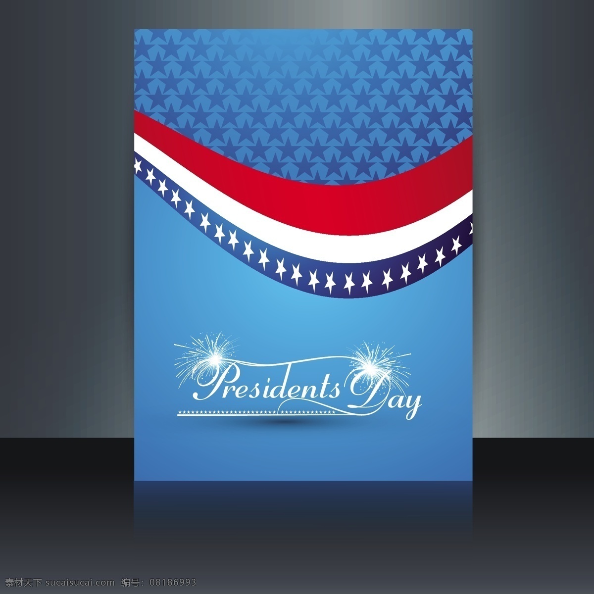 总统日卡 小册子 背景 抽象 卡片 旗帜 蓝色背景 蓝色 星星 美国 庆祝 星星背景 纪念日 美国国旗 爱国 总统 国家