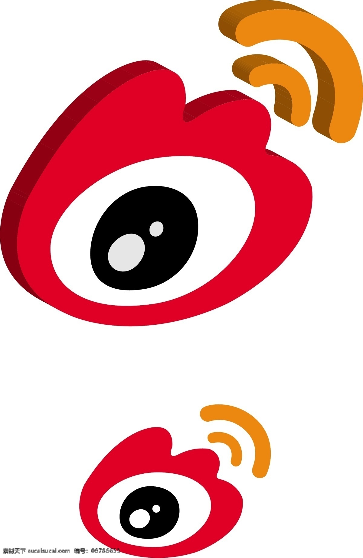 新浪 微 博 logo 新浪微博 微博 矢量logo 小图标 标识标志图标 矢量