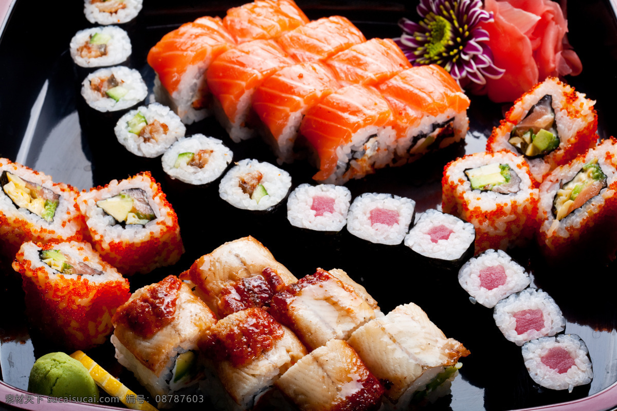 寿司 日本料理 美食 西餐 海鲜 生鱼片 三文鱼 鲑鱼 营养 蔬菜 米团 西餐美食 餐饮美食
