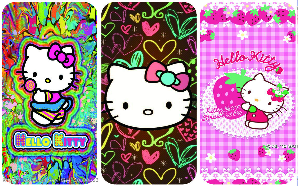 hello kitty 猫 卡通 粉红猫 手机图 动漫动画 动漫人物