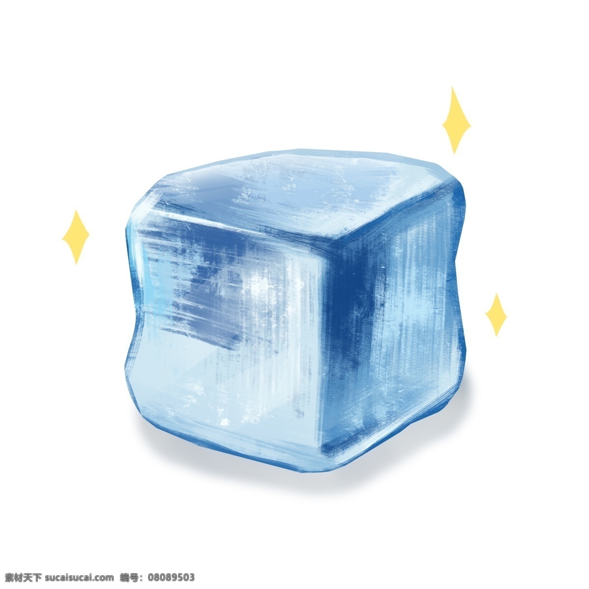 正方体 立体 冰块 插画 蓝色冰块 清凉冰块 夏季冰块 夏天 解暑降温 正方体冰块 立体冰块 蓝色